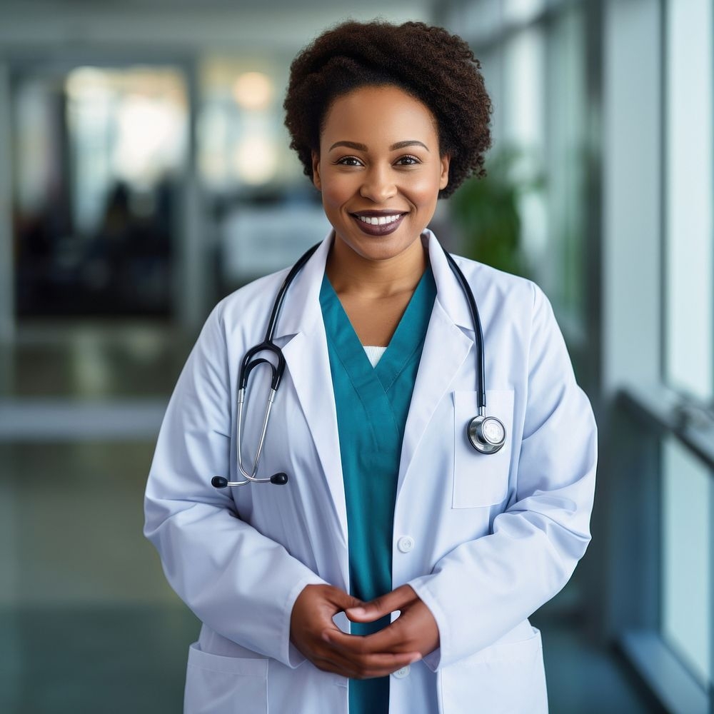 Black Plus Size Female Doctor Free Photo Rawpixel