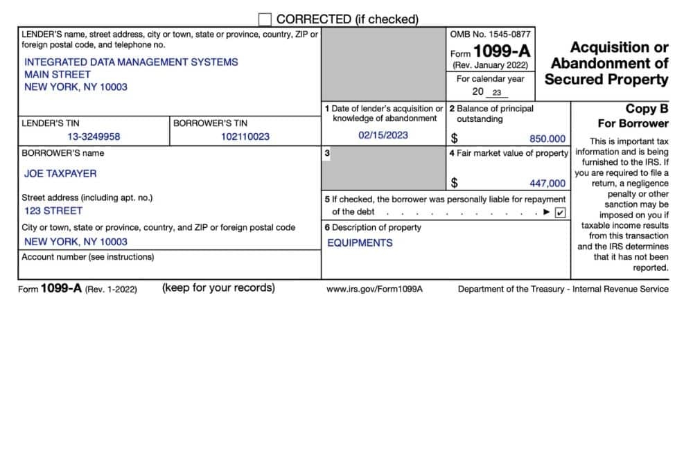 Form 1099 A Complete Guide For 2024 Form 1099 A Complete Guide For 2024