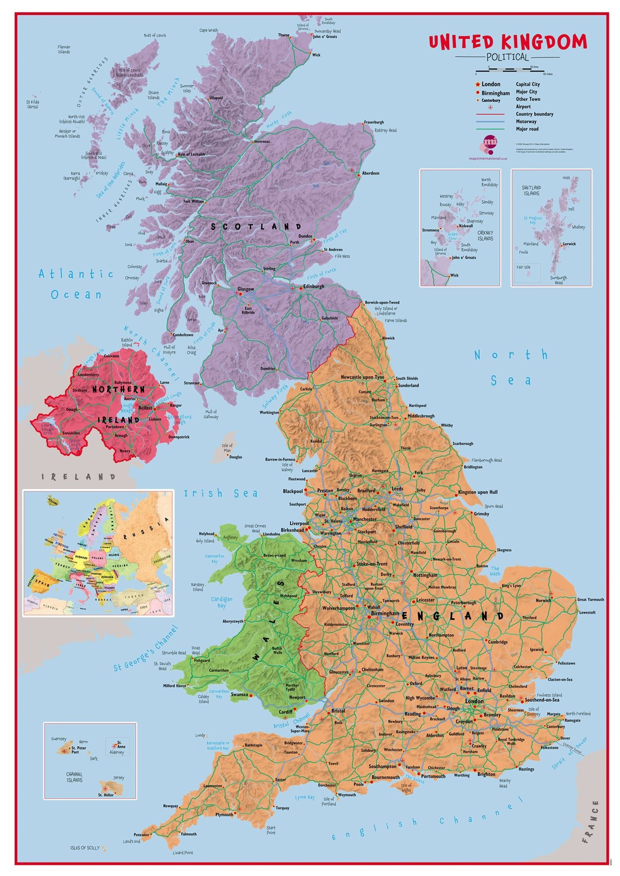 Free Art Print Of United Kingdom Political Map Political Map Of United 