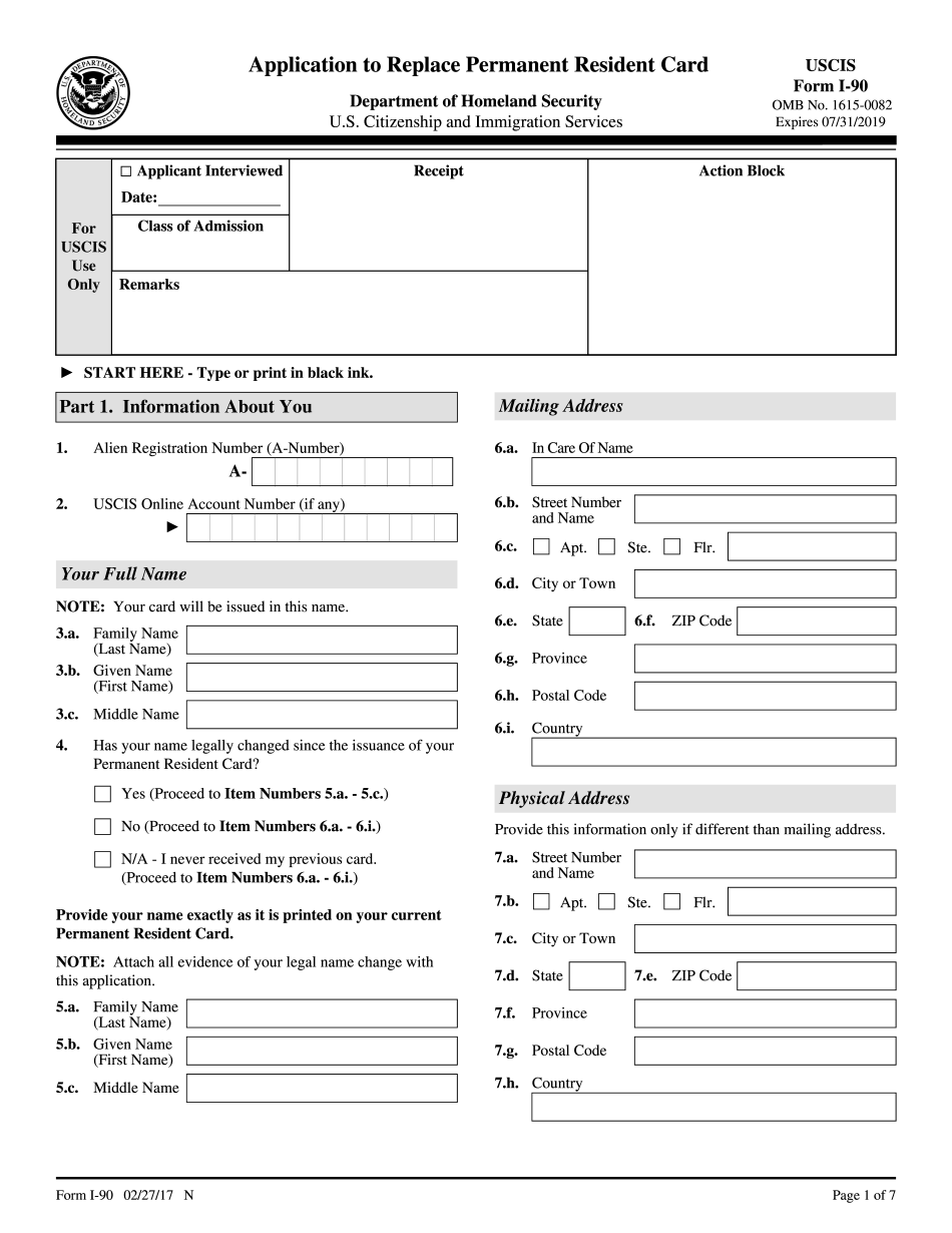 Free Printable I 90 Form Printable Form 2024