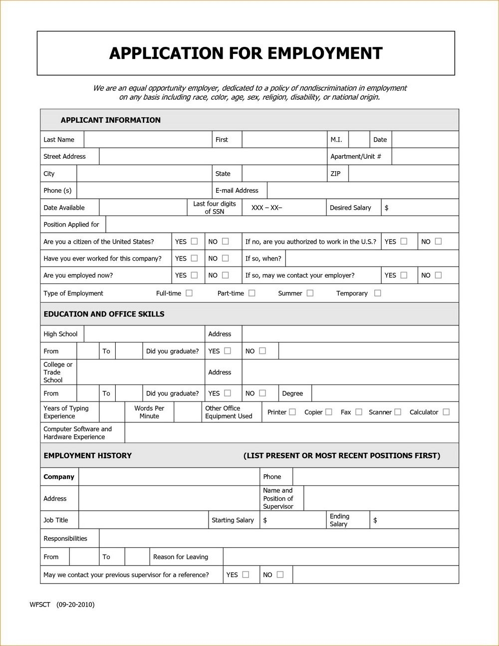 Free Printable Job Application Form Printable Forms Free Online
