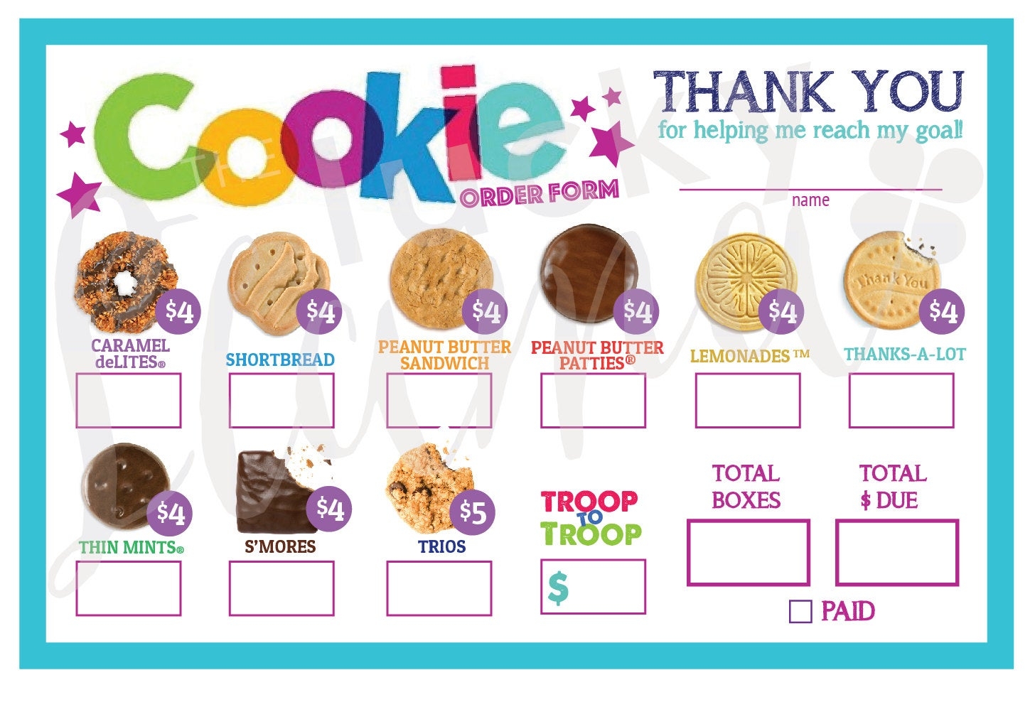 Girl Scout Cookies 2025 Order Form Pdf Madeleine Sheil J 