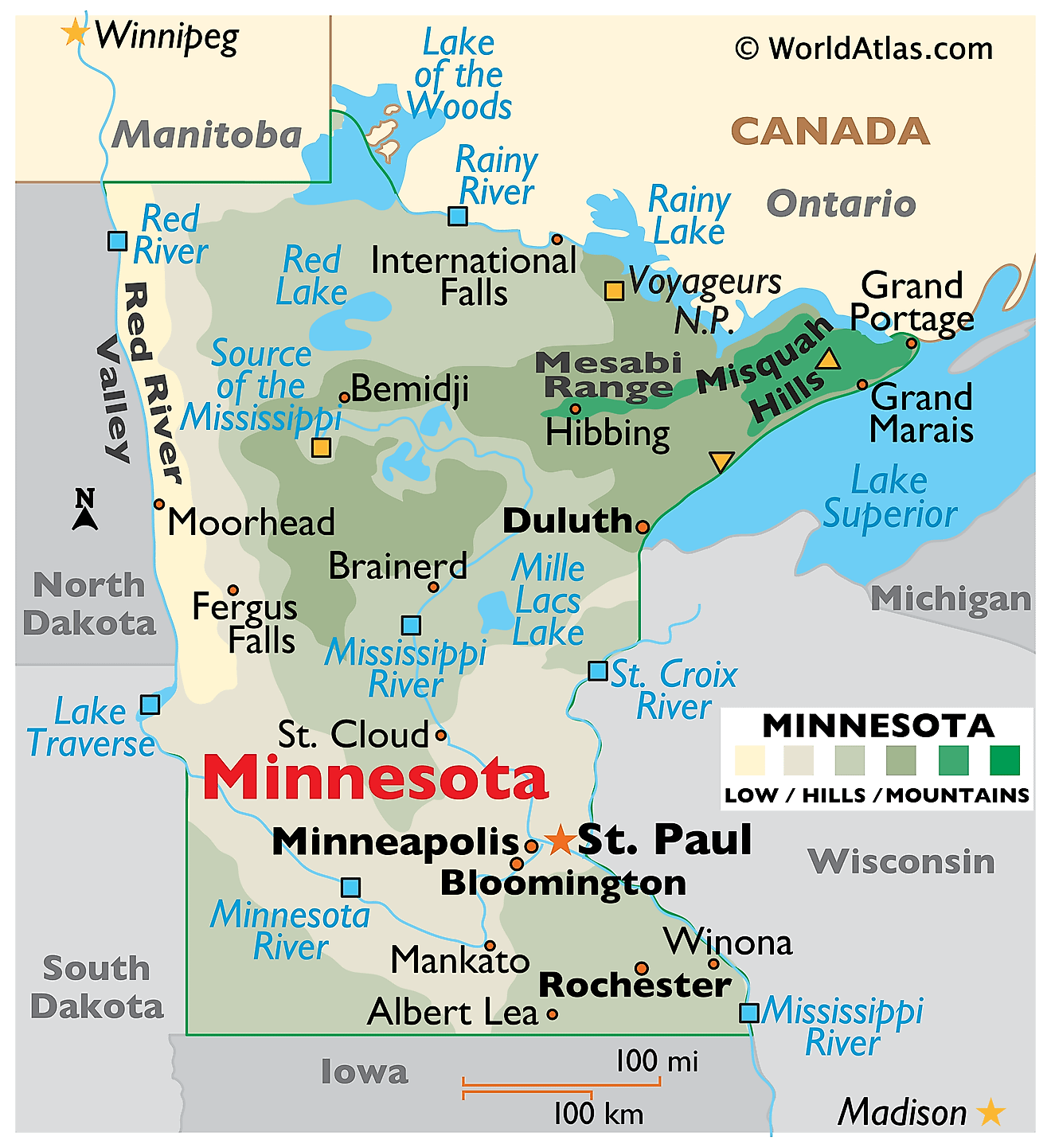 Minnesota Maps Facts World Atlas