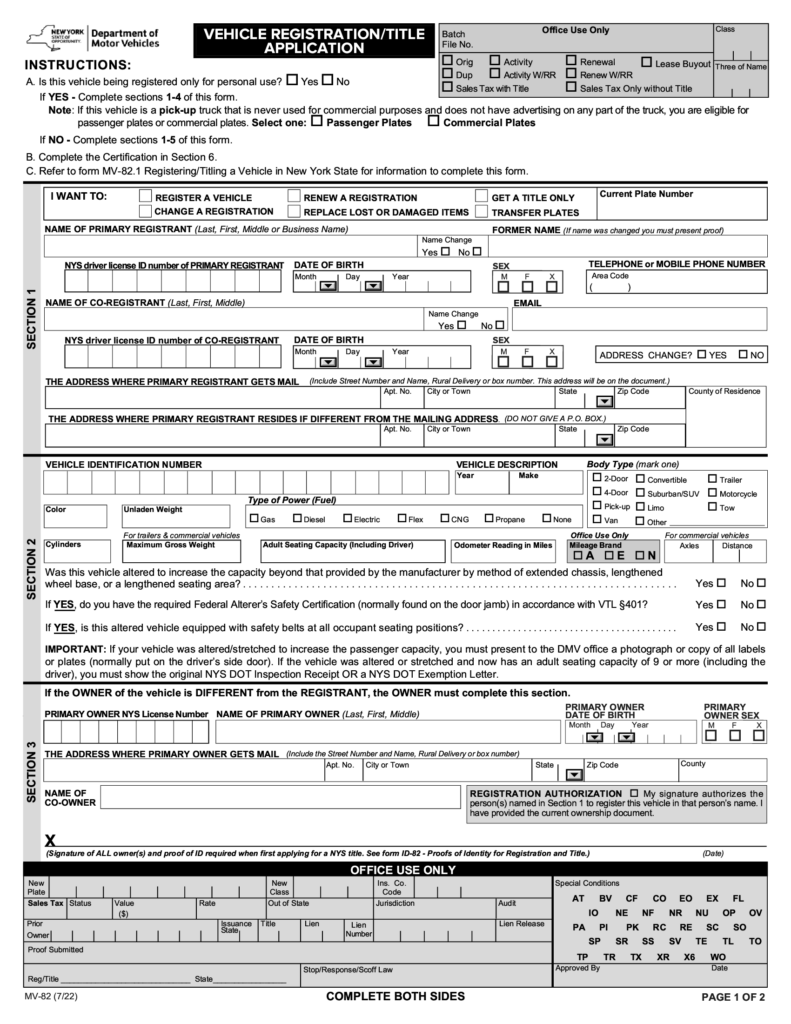 Mv 82 Form Printable We Love Printables