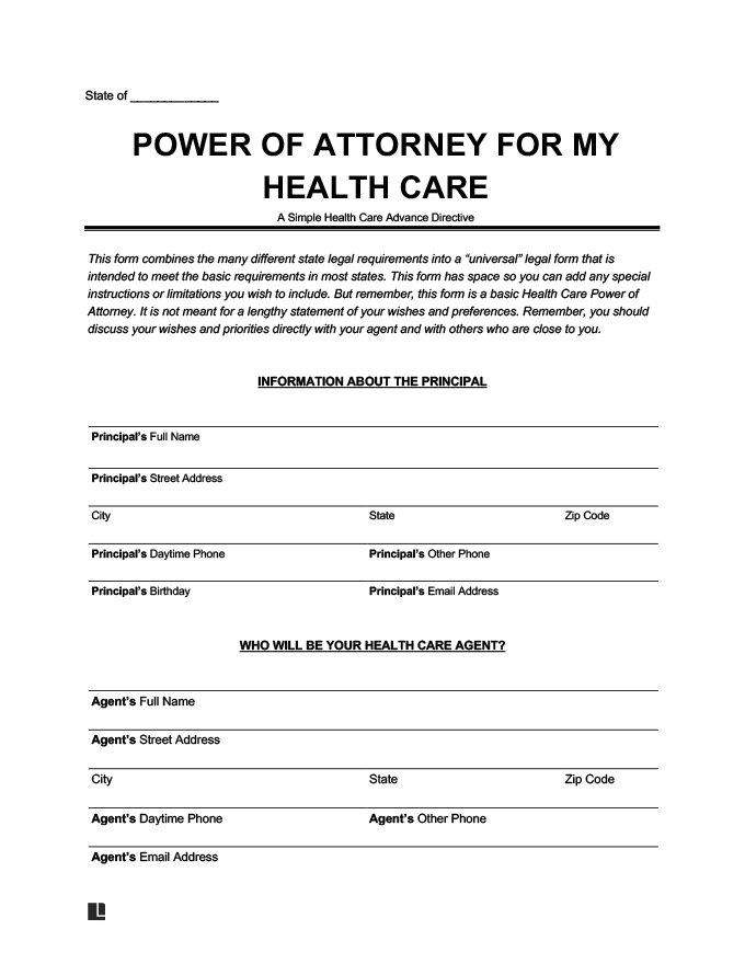 Poa Printable Forms Printable Forms Free Online Poa Printable Forms Printable Forms Free Online