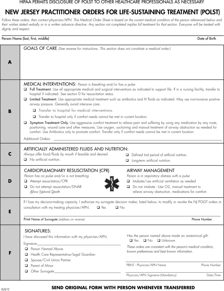 Polst Form Printable Printable Forms Free Online Polst Form Printable Printable Forms Free Online