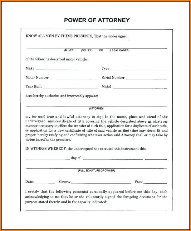 Printable Durable Power Blank Power Of Attorney Form Printable Forms 