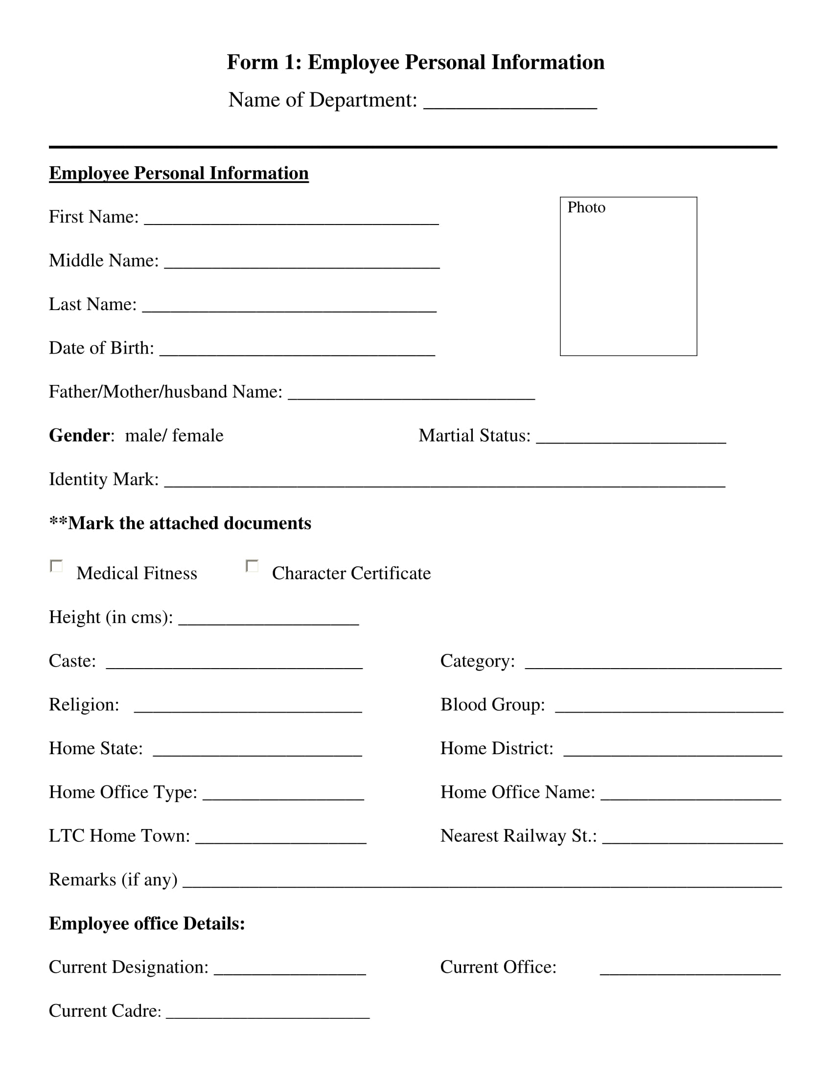 Printable Employee Information Form Printable Forms Free Online Printable Employee Information Form Printable Forms Free Online