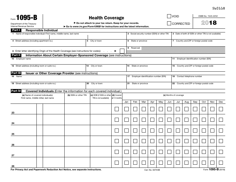 Printable Form 1095 Printable Forms Free Online