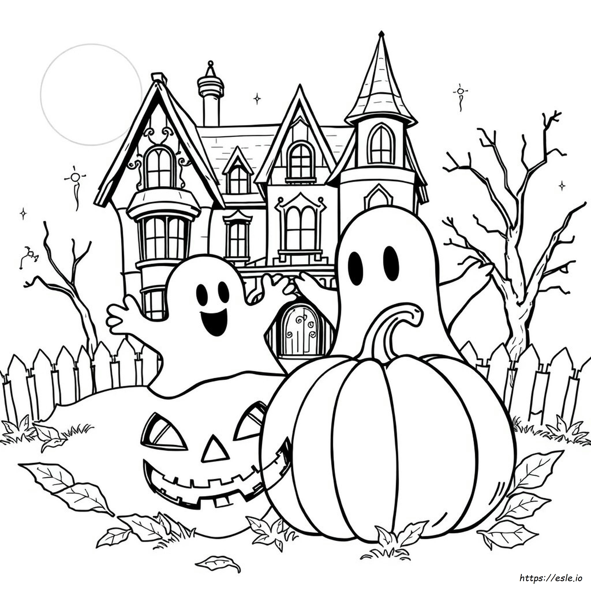Printable Ghost Coloring Pages