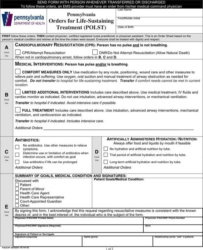 Printable Pa Polst Form Printable Form 2024 Printable Pa Polst Form Printable Form 2024