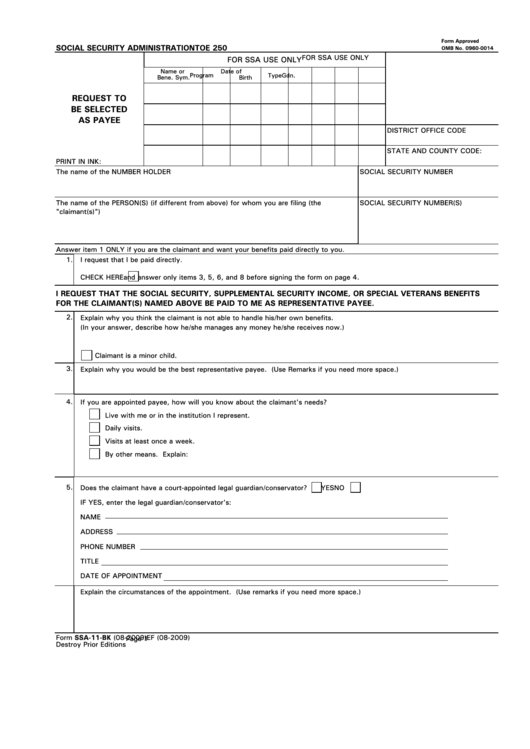 Ssa 11 Printable Form Printable Forms Free Online Ssa 11 Printable Form Printable Forms Free Online