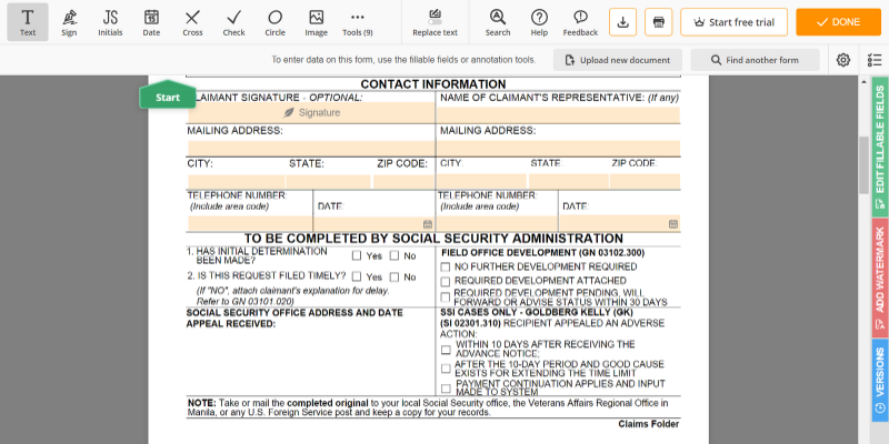 SSA 561 Form In PDF gt SSA 561 U2 Printable Form Free Fillable Request SSA 561 Form In PDF gt SSA 561 U2 Printable Form Free Fillable Request