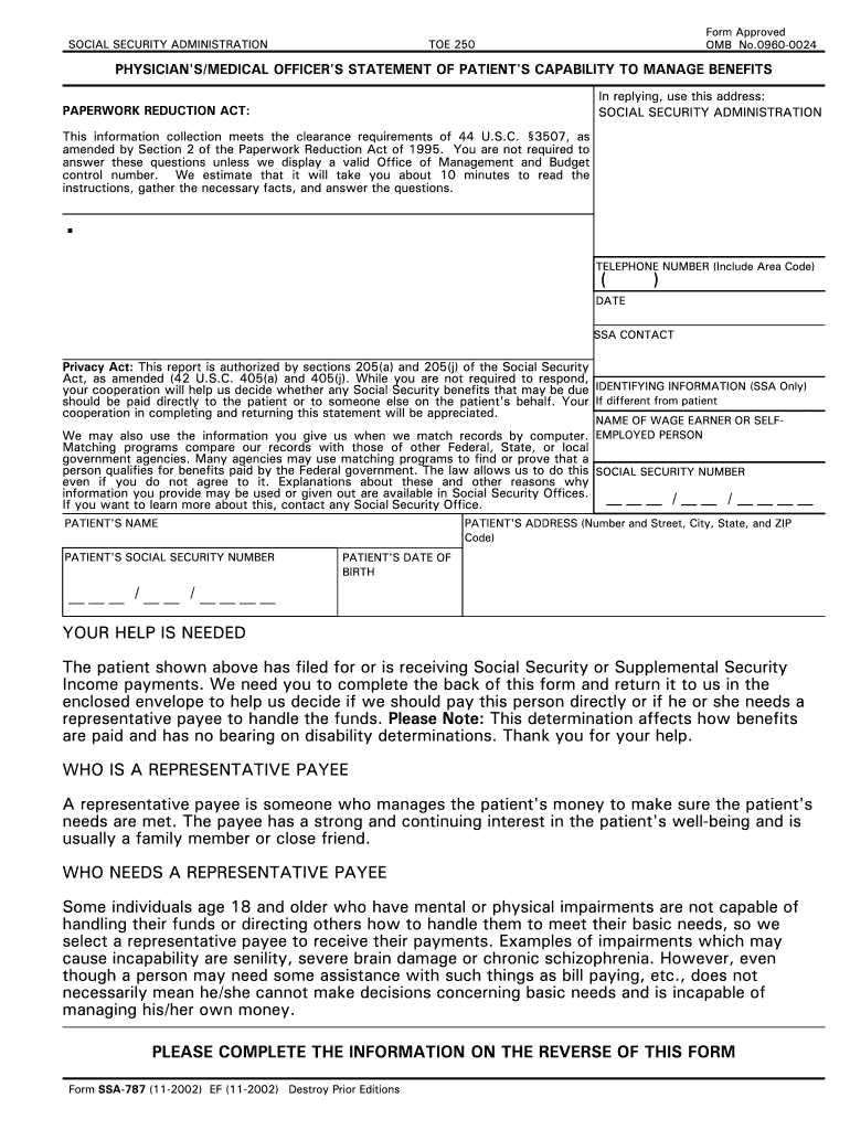 Ssa 787 Printable Form Printable Forms Free Online Ssa 787 Printable Form Printable Forms Free Online