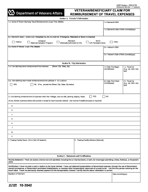 Va Form 10 3542 Fill Online Printable Fillable Blank PDFfiller